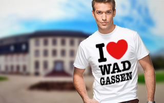 Kampagne unterstützen und das offizielle 'I love Wadgassen' Shirt geschenkt bekommen