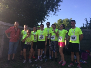 Erstmals nahm auch die Gemeinde Wadgassen mit Bürgermeister Greiber beim Firmenlauf in Dillingen teil.