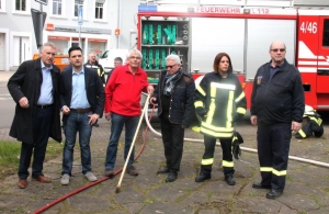 "Schenk mir Zeit" - die Feuerwehr Hostenbach macht den Startschuss zur Aktion in Wadgassen