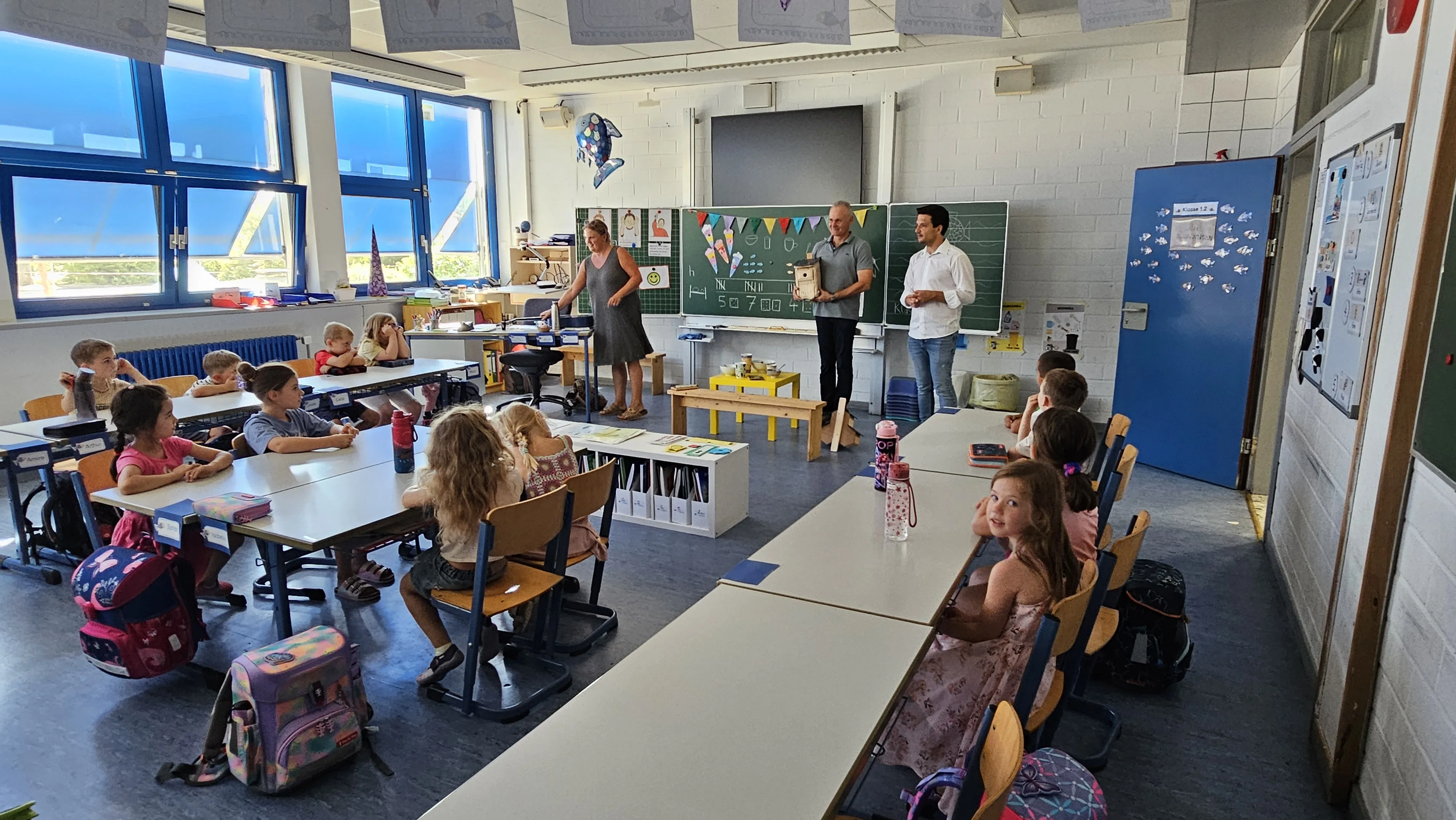 Sebastian Greiber besucht eine erste Klasse der Grundschule Differten.