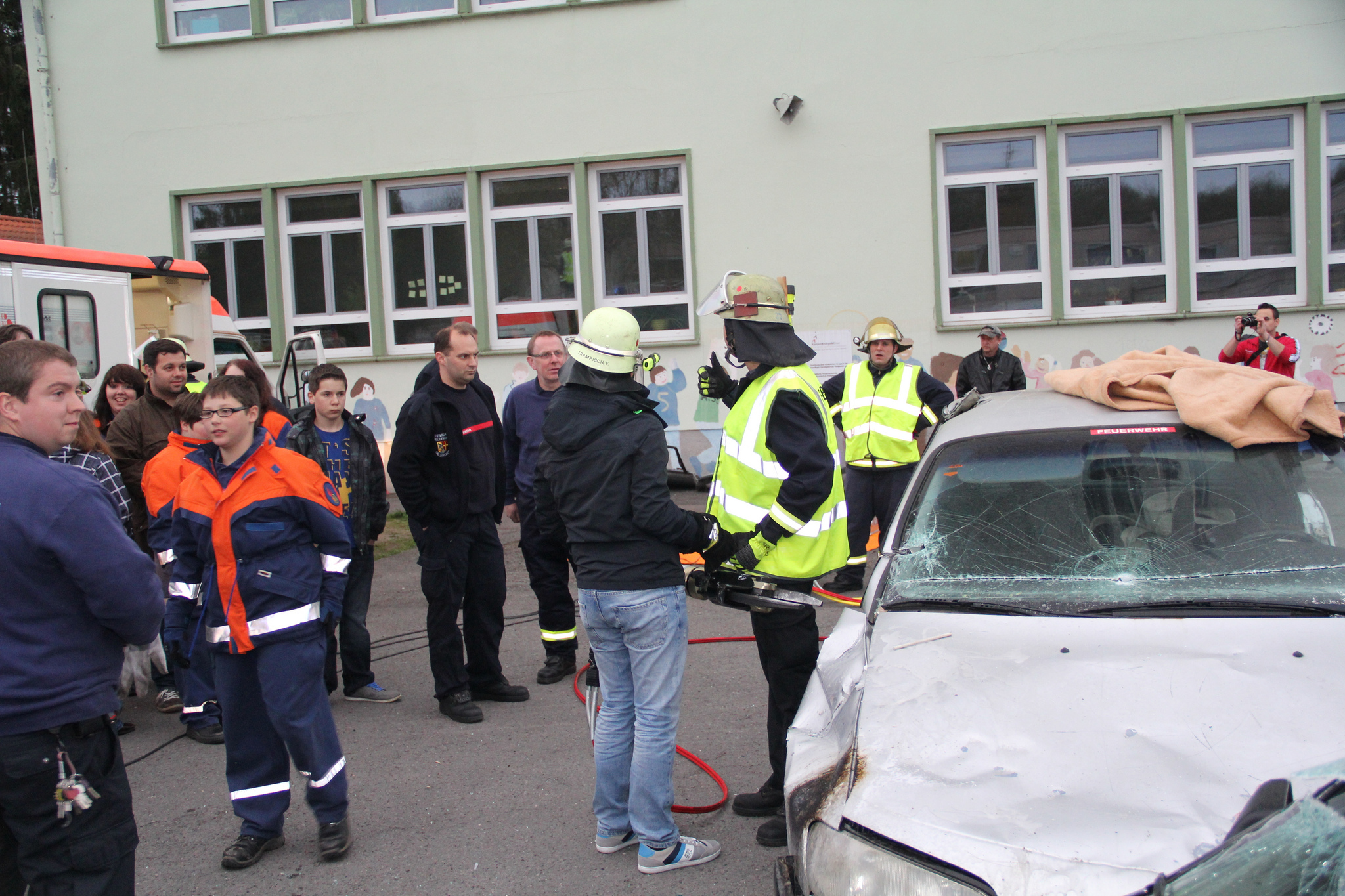 Sebastian Greiber bei der Feuerwehr Wadagssen