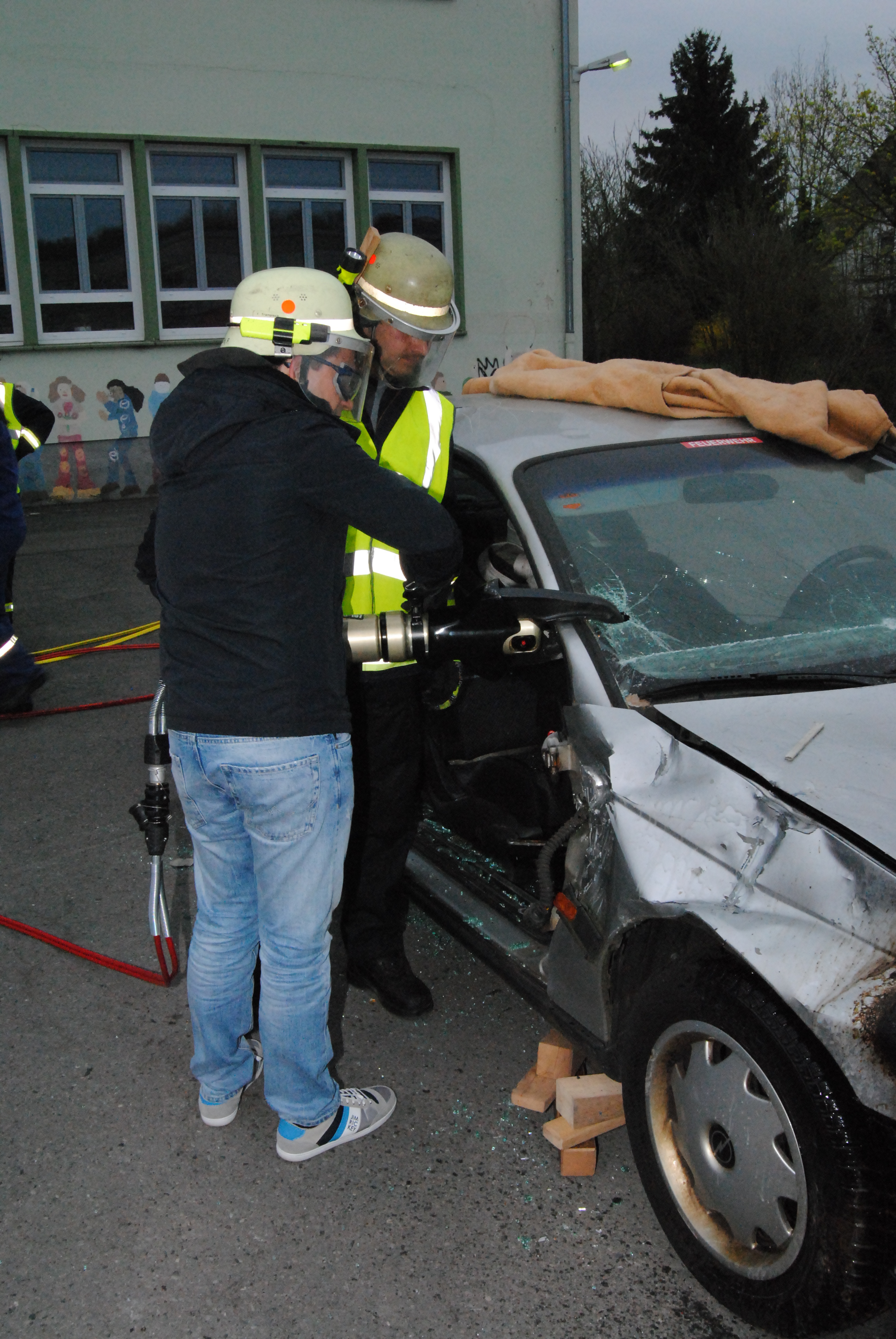 Sebastian Greiber bei der Feuerwehr Wadagssen