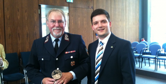 Ehrenmedaille für Rainer Mege