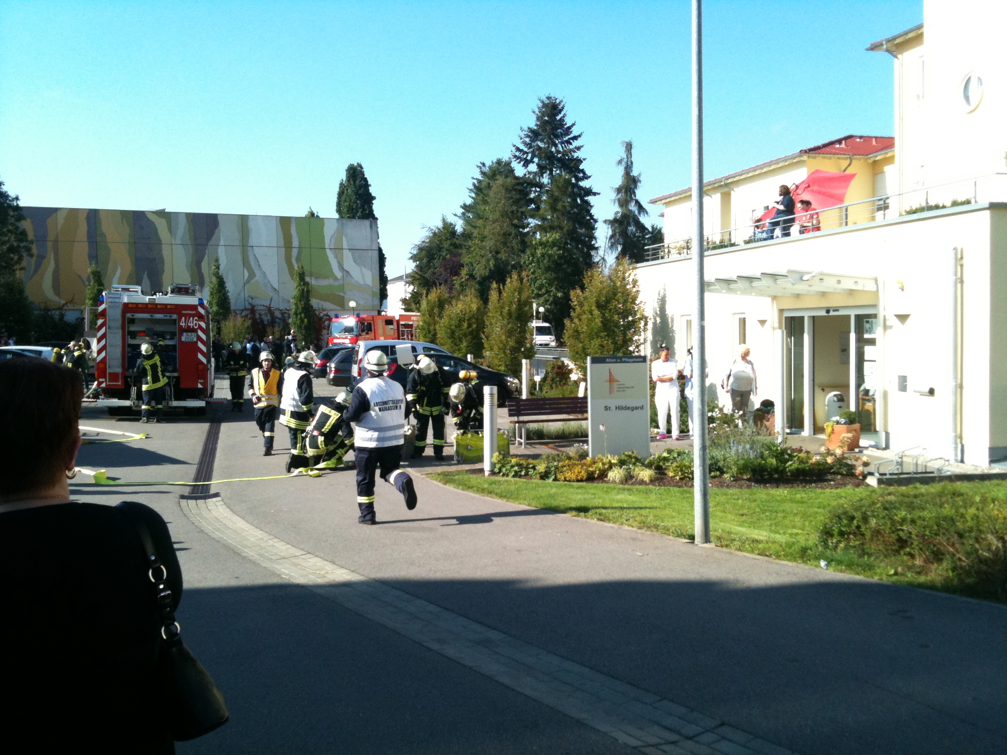 Sebastian Greiber bei der Jahreshauptübung der Freiwilligen Feuerwehr Wadgassen