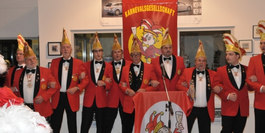 Sebastian Greiber bei der Sessionseröffnung der KG "Die Glasspatzen" Wadgassen