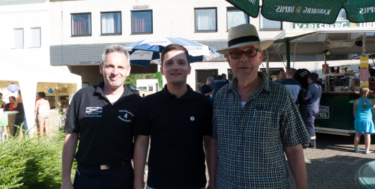 Sebastian Greiber bei der Eröffnung des Feuerwehrfest in Hostenbach.