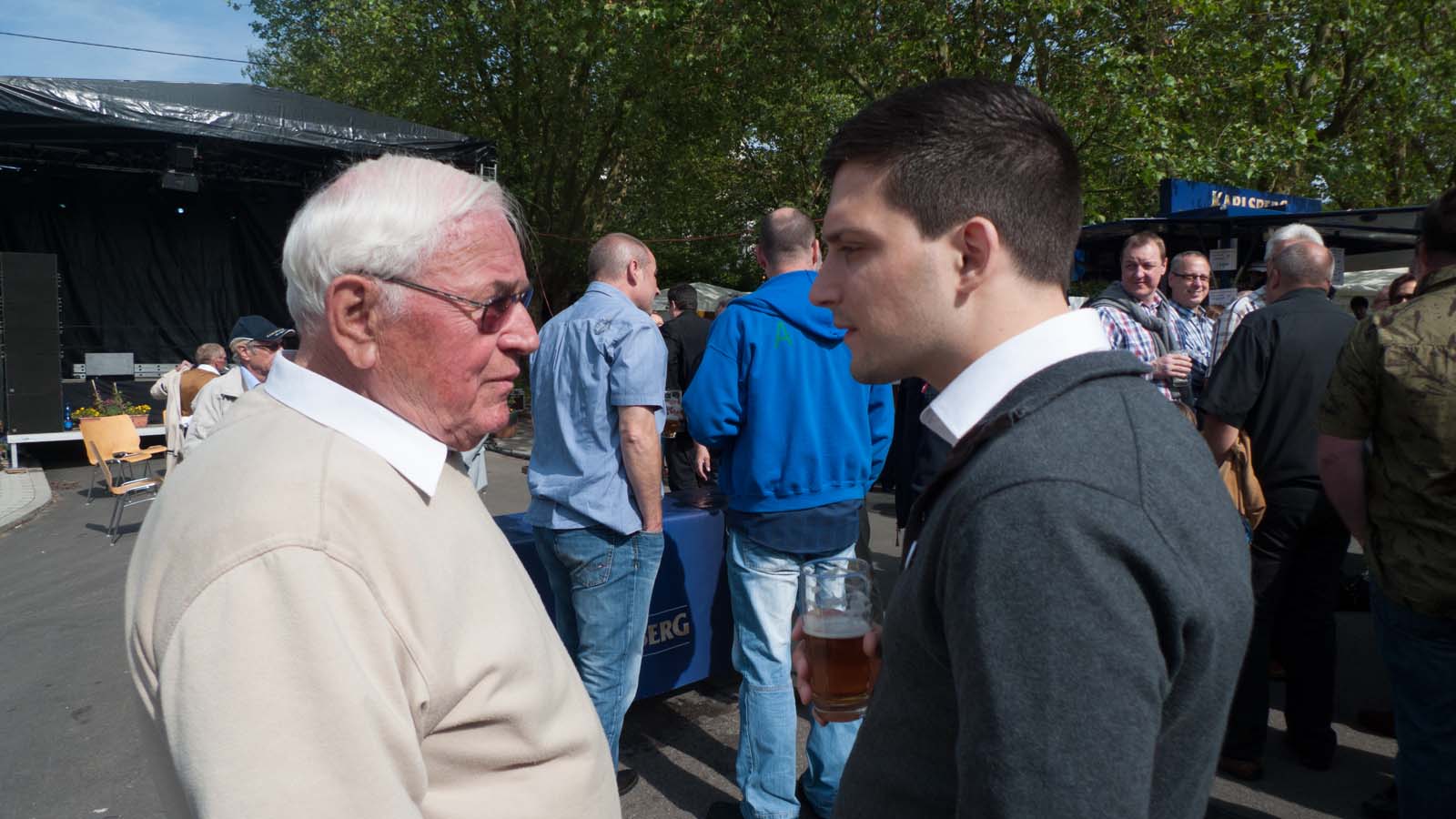 Sebastian Greiber bei der Eröffnung des Brunnenfest in Schaffhausen