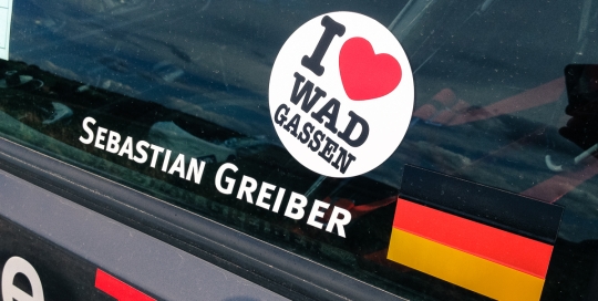 Auch 2013 ist das Rallye Team aus Wadgassen mit Stefan Wachs und Sebastian Greiber in Oberehe dabei. Dieses Jahr auch mit 'I love Wadgassen'