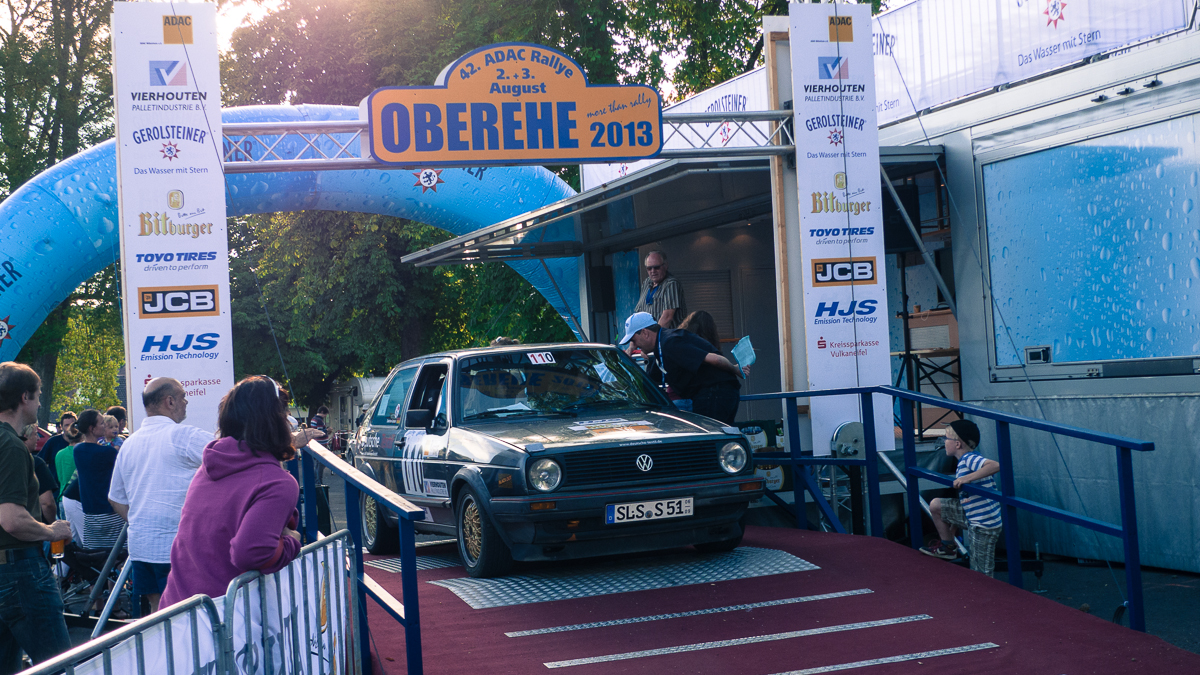 Auch 2013 ist das Rallye Team aus Wadgassen mit Stefan Wachs und Sebastian Greiber in Oberehe dabei. Dieses Jahr auch mit 'I love Wadgassen'