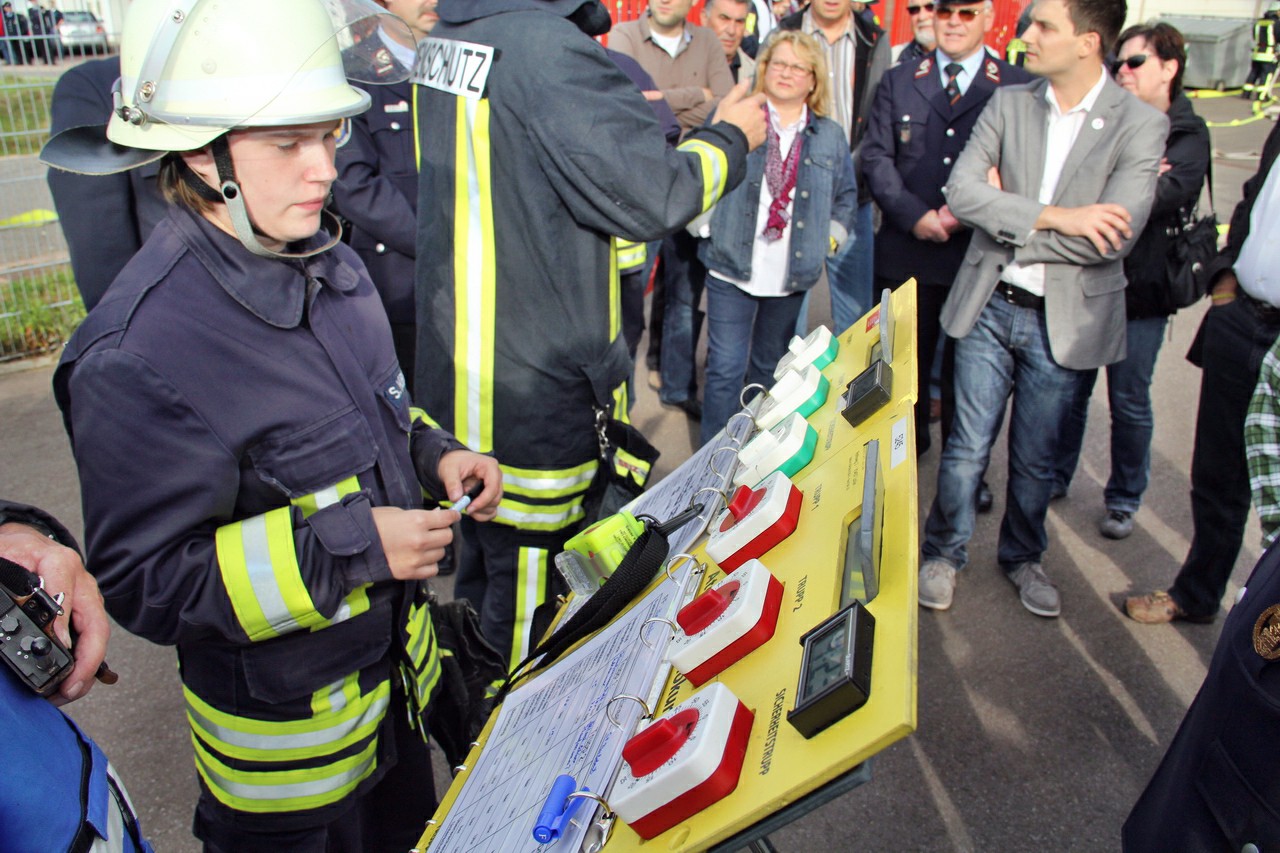 Auch dieses Jahr besuchte der freie Bürgermeister Kandidat Sebastian Greiber die Übung der Feuerwehr Wadgassen. Die Feuerwehr Wadgassen führte ihre Jahreshauptübung in einer Lagerhalle der Firma ST-Rubber im Industriegebiet Sitters durch. Außer Differten waren alle Löschbezirke im Einsatz.