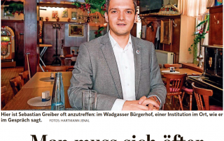 Sebastian Greiber im Portrait der Saarbrücker Zeitung