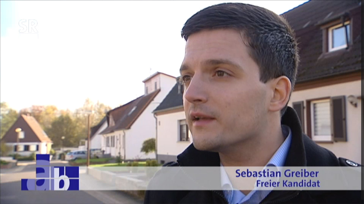 Sebastian Greiber im SR-Fernsehen