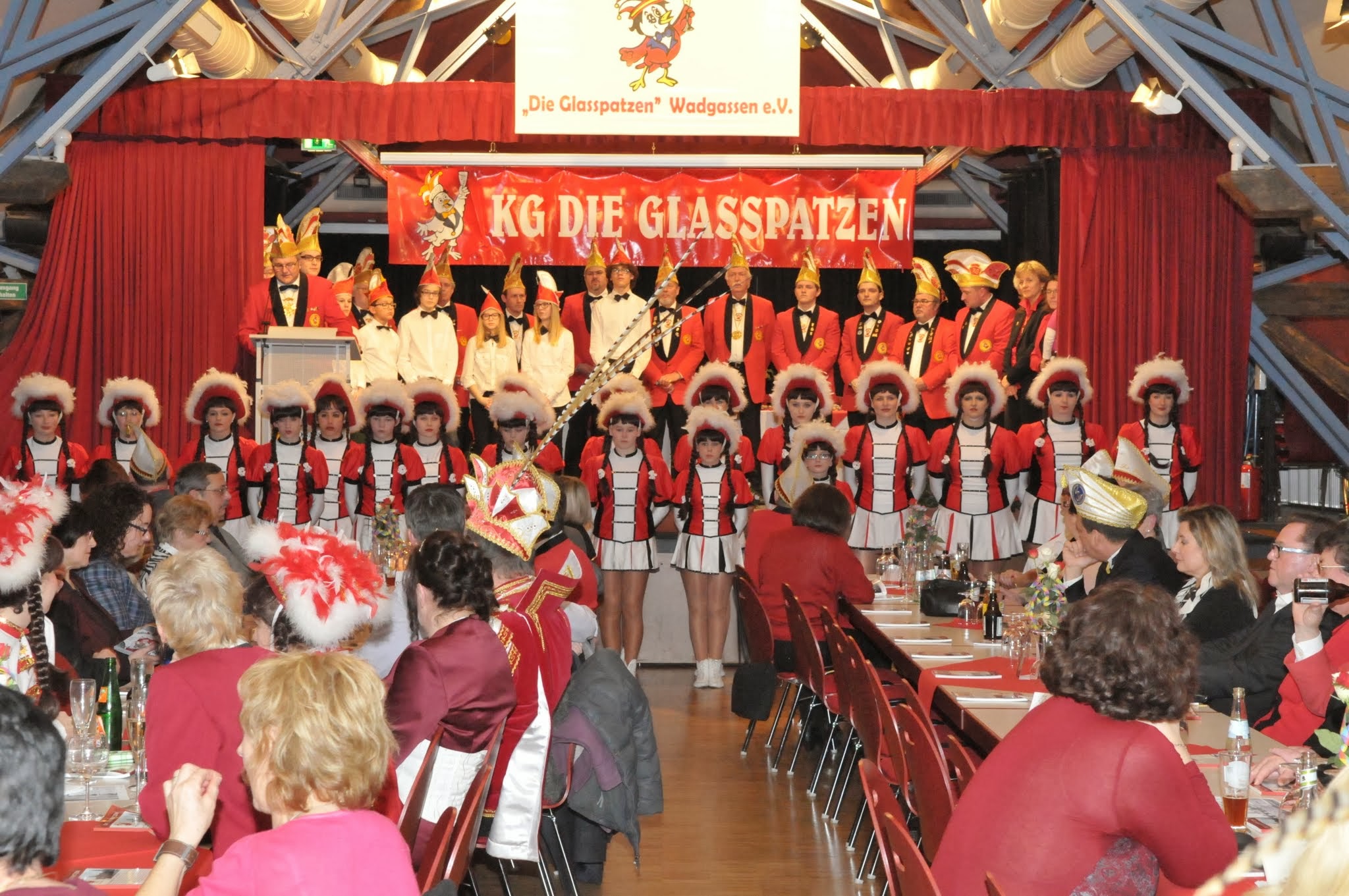 Sebastian Greiber als Elferrat bei der Neujahrsgala der KG Die Glasspatzen in Wadgassen