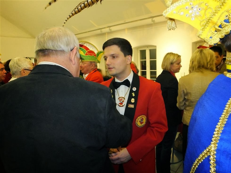 Sebastian Greiber als Elferrat bei der Neujahrsgala der KG Die Glasspatzen in Wadgassen