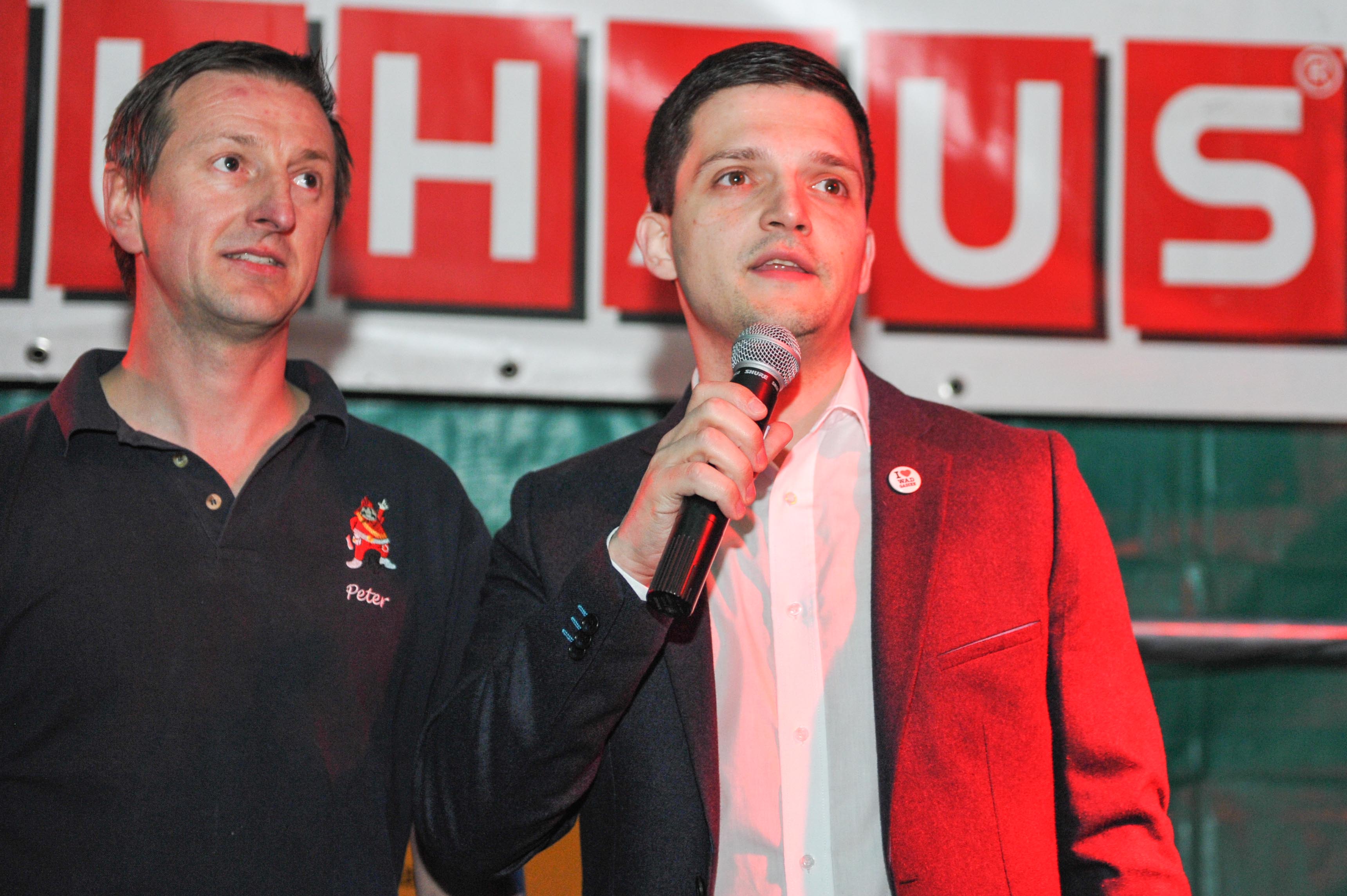 Amtsantritt von Bürgermeister Sebastian Greiber mit Schlüsselübergabe beim maifest der Feuerwehr Werbeln