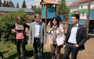 Bürgermeister Greiber besucht die Grundschule Schaffhausen
