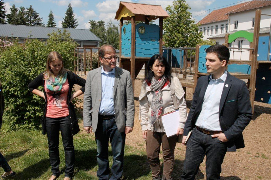 Bürgermeister Greiber besucht die Grundschule Schaffhausen